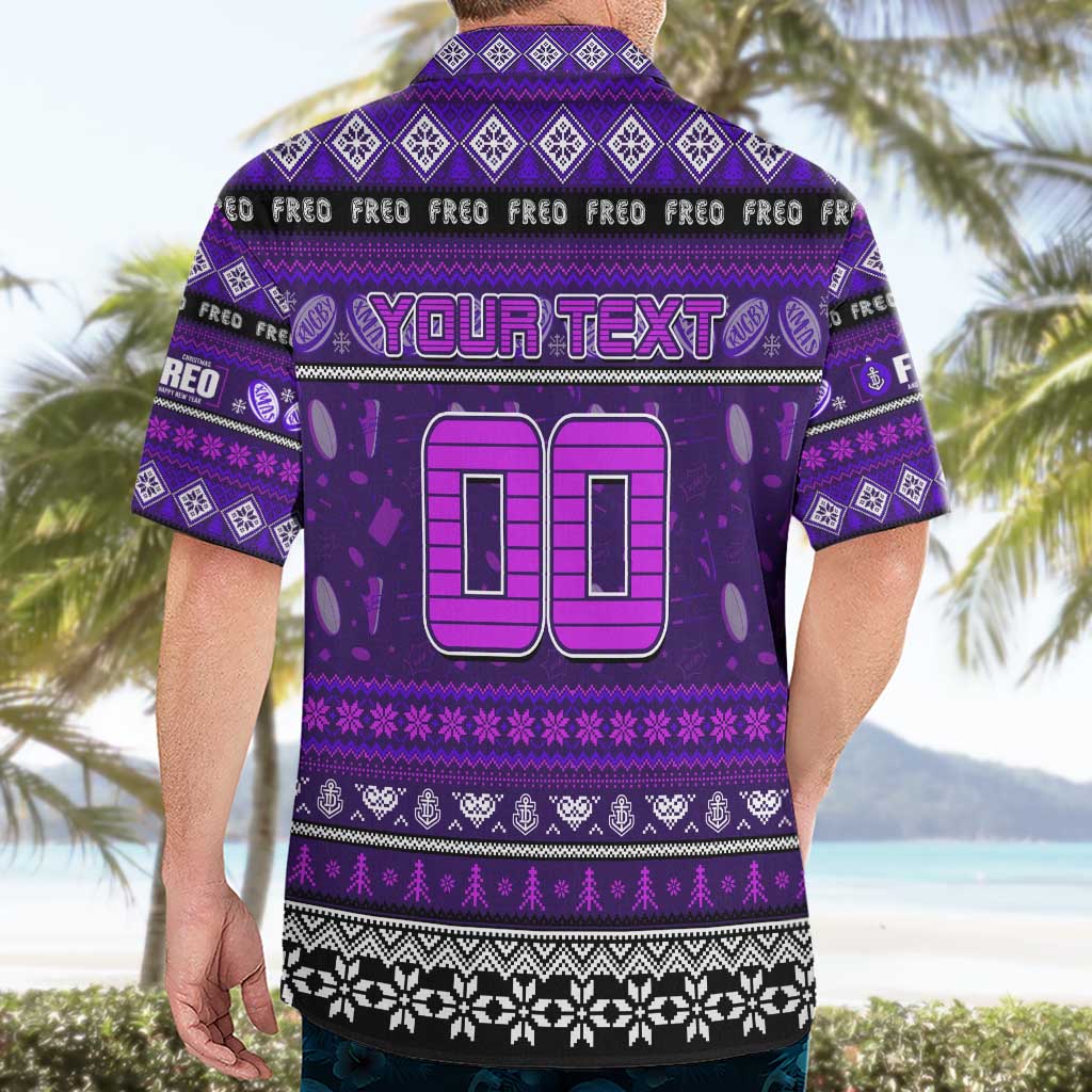 Personalized Freo Rugby Xmas Hawaiian Shirt Australia AFL Mascot
