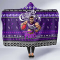 Freo Football Xmas Hooded Blanket Australia AFL Mascot