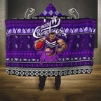 Freo Football Xmas Hooded Blanket Australia AFL Mascot