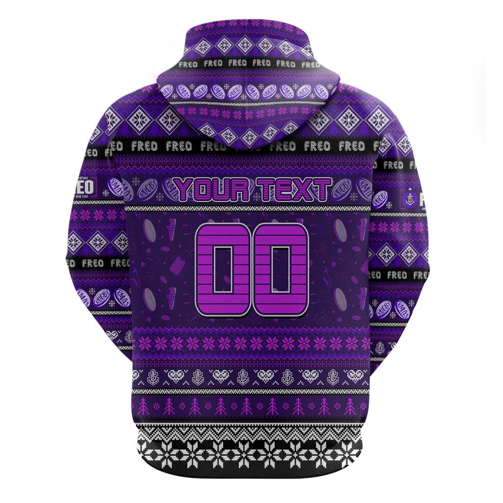 Personalized Freo Rugby Xmas Hoodie Australia AFL Mascot