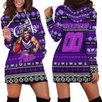 Personalized Freo Rugby Xmas Hoodie Dress Australia AFL Mascot