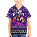 Personalized Freo Rugby Xmas Kid Hawaiian Shirt Australia AFL Mascot