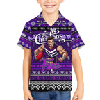 Personalized Freo Rugby Xmas Kid Hawaiian Shirt Australia AFL Mascot