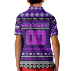 Personalized Freo Rugby Xmas Kid Polo Shirt Australia AFL Mascot