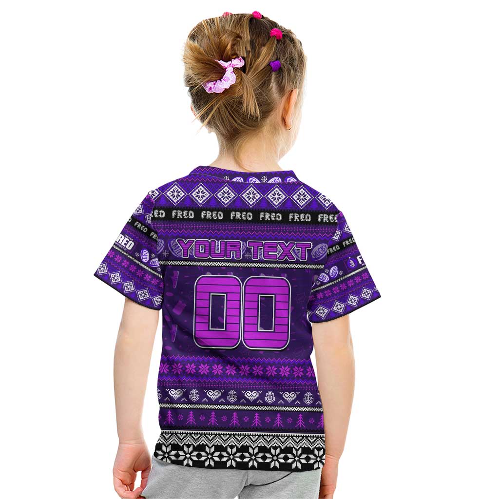 Personalized Freo Rugby Xmas Kid T Shirt Australia AFL Mascot