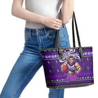 Freo Football Xmas Leather Tote Bag Australia AFL Mascot