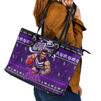 Freo Football Xmas Leather Tote Bag Australia AFL Mascot