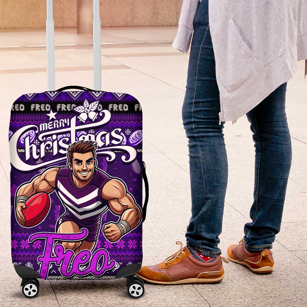 Freo Football Xmas Luggage Cover Australia AFL Mascot