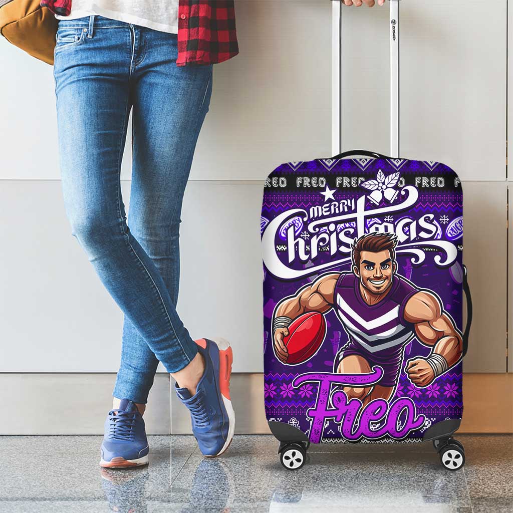 Freo Football Xmas Luggage Cover Australia AFL Mascot