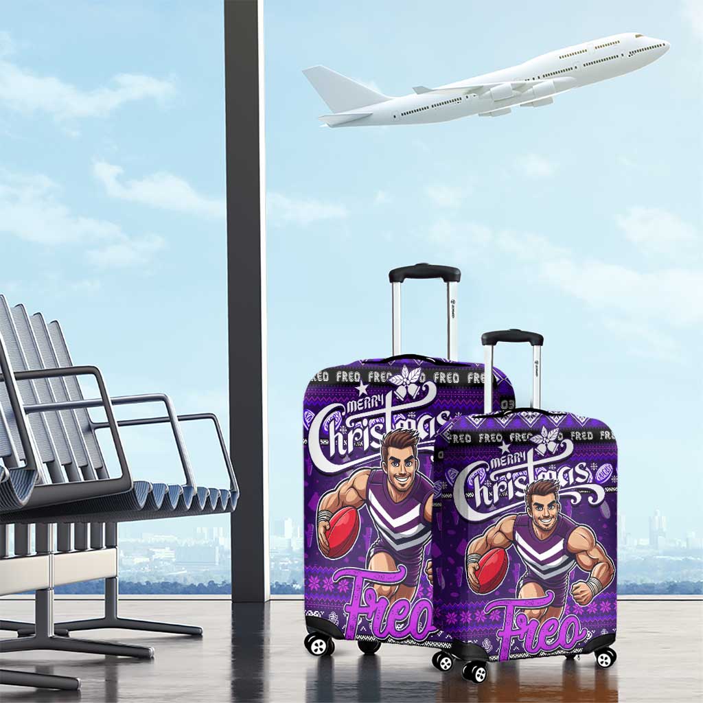 Freo Football Xmas Luggage Cover Australia AFL Mascot