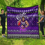 Freo Football Xmas Quilt Australia AFL Mascot