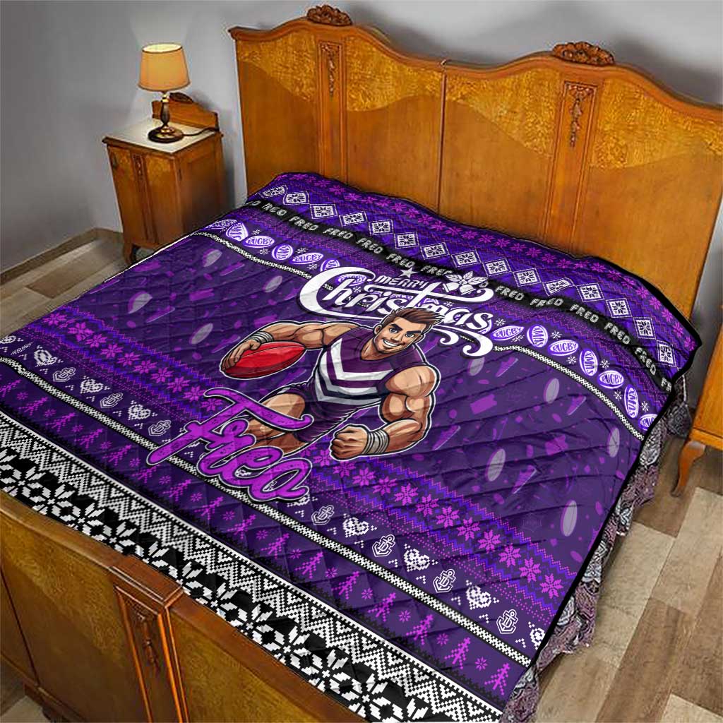 Freo Football Xmas Quilt Australia AFL Mascot