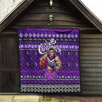 Freo Football Xmas Quilt Australia AFL Mascot