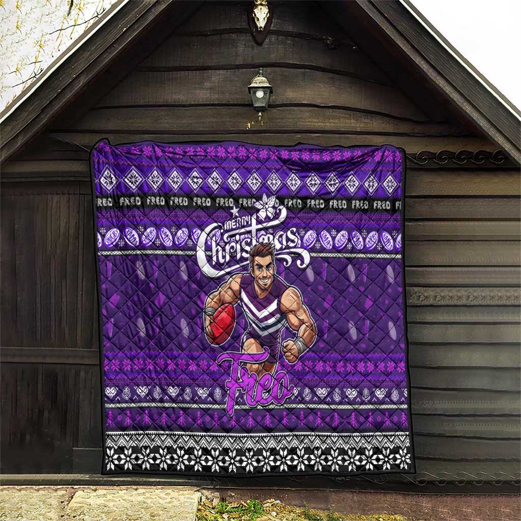 Freo Football Xmas Quilt Australia AFL Mascot