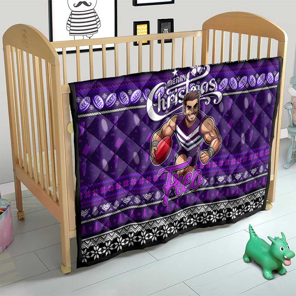 Freo Football Xmas Quilt Australia AFL Mascot