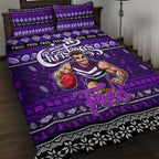 Freo Football Xmas Quilt Bed Set Australia AFL Mascot