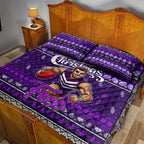Freo Football Xmas Quilt Bed Set Australia AFL Mascot