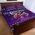 Freo Football Xmas Quilt Bed Set Australia AFL Mascot