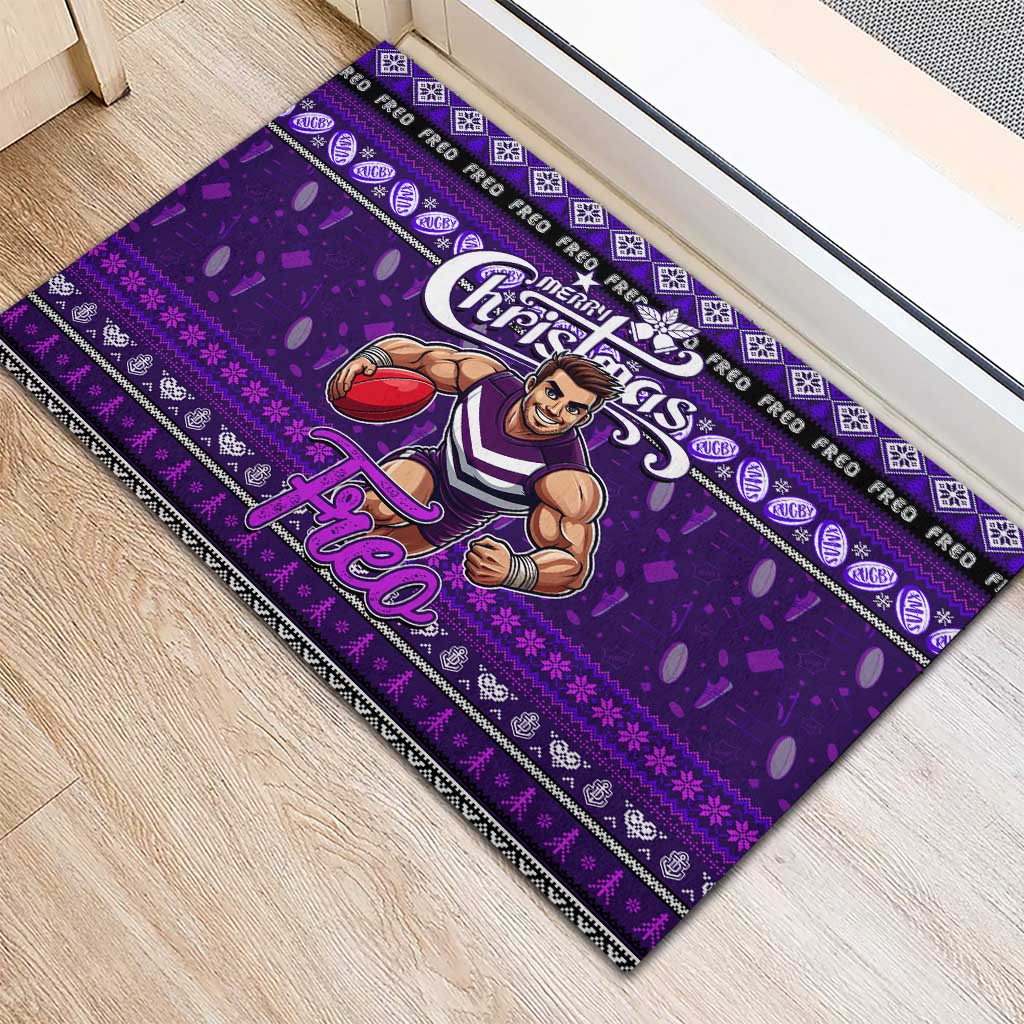 Freo Football Xmas Rubber Doormat Australia AFL Mascot