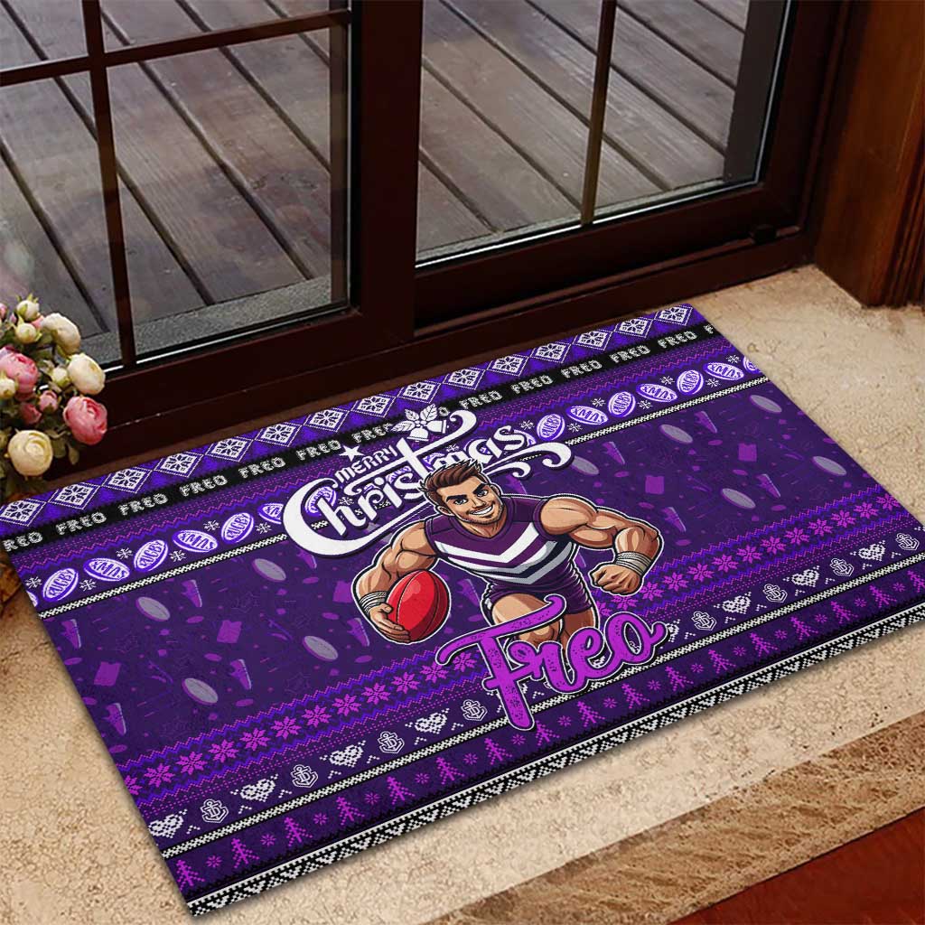 Freo Football Xmas Rubber Doormat Australia AFL Mascot