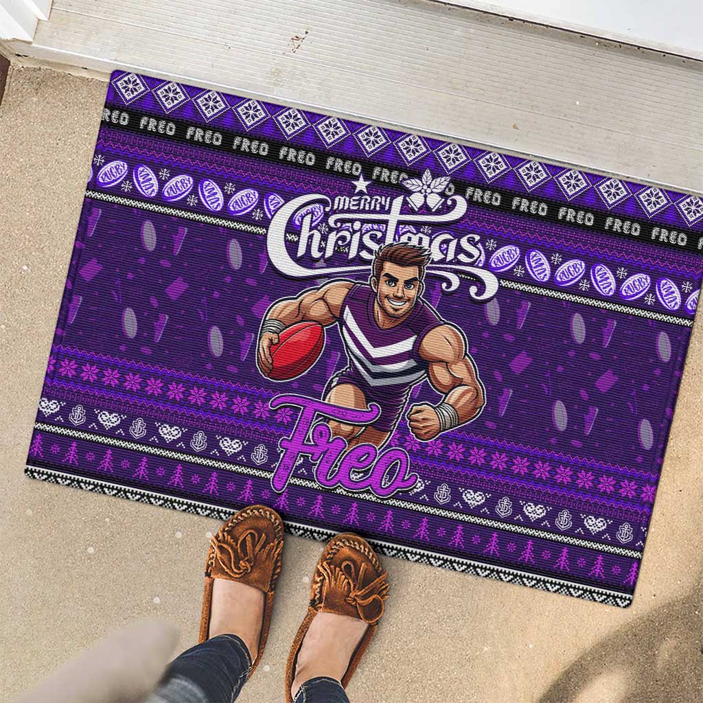 Freo Football Xmas Rubber Doormat Australia AFL Mascot