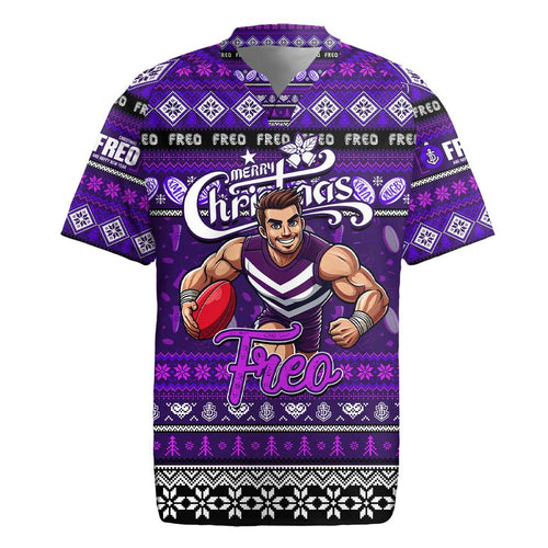 Personalized Freo Rugby Xmas Rugby Jersey Australia AFL Mascot