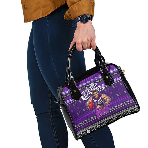 Freo Football Xmas Shoulder Handbag Australia AFL Mascot