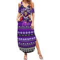 Personalized Freo Rugby Xmas Summer Maxi Dress Australia AFL Mascot