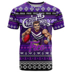 Personalized Freo Rugby Xmas T Shirt Australia AFL Mascot