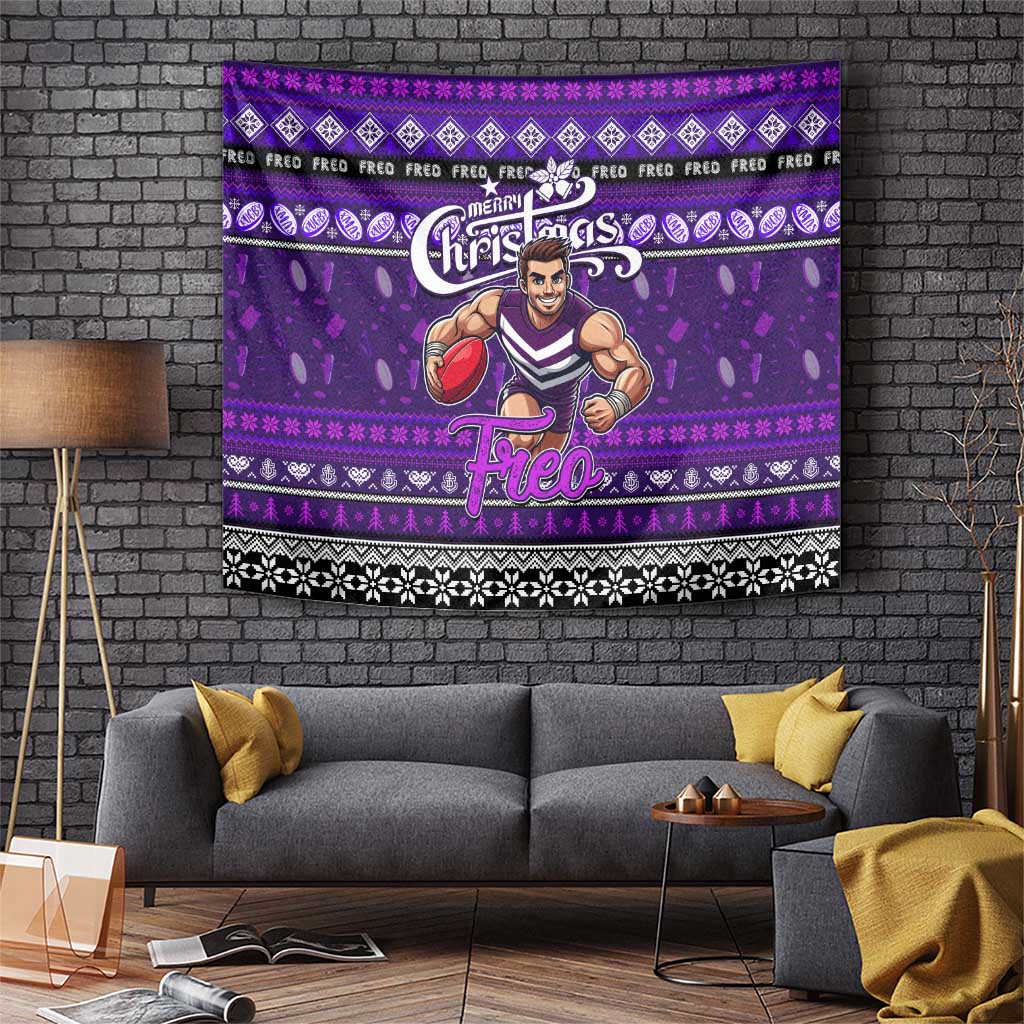 Freo Football Xmas Tapestry Australia AFL Mascot