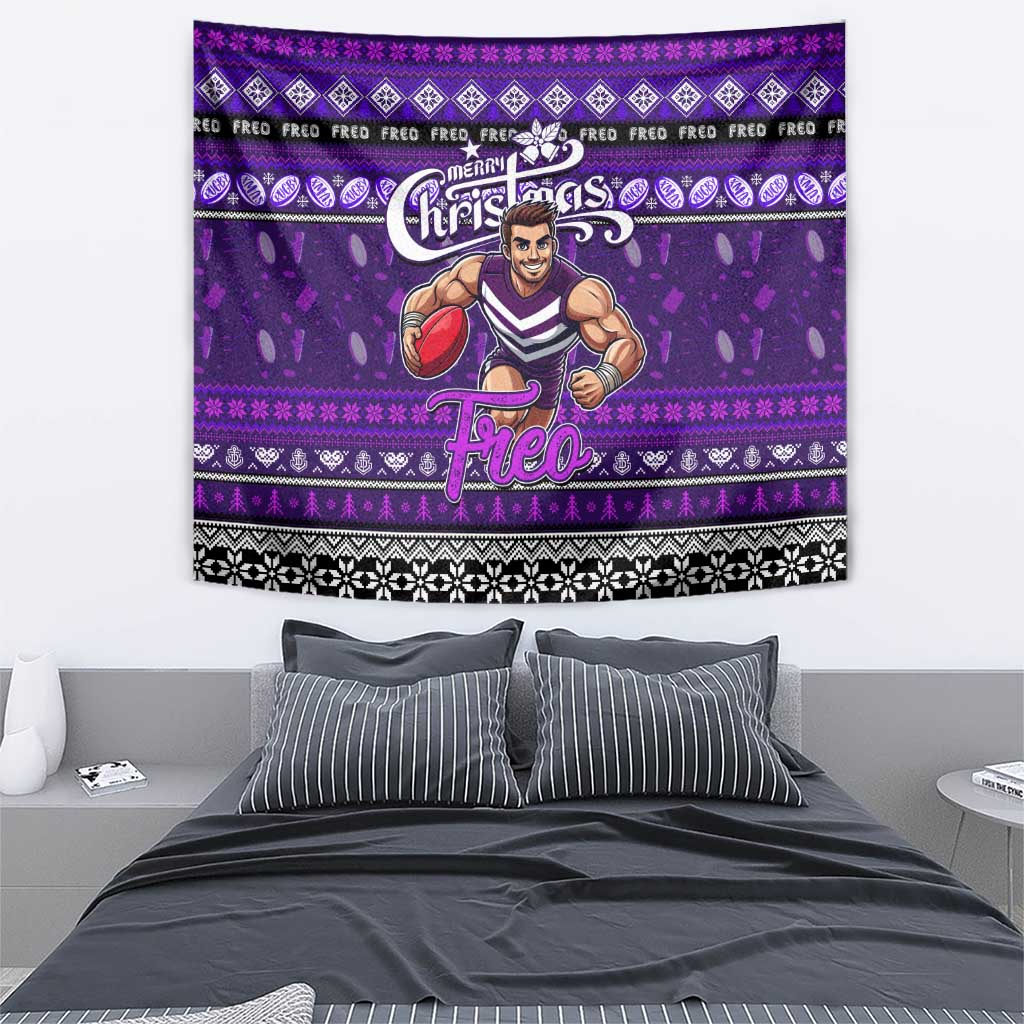 Freo Football Xmas Tapestry Australia AFL Mascot