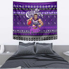 Freo Football Xmas Tapestry Australia AFL Mascot