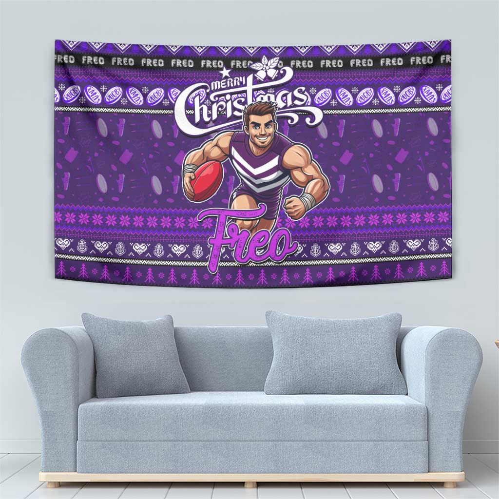 Freo Football Xmas Tapestry Australia AFL Mascot