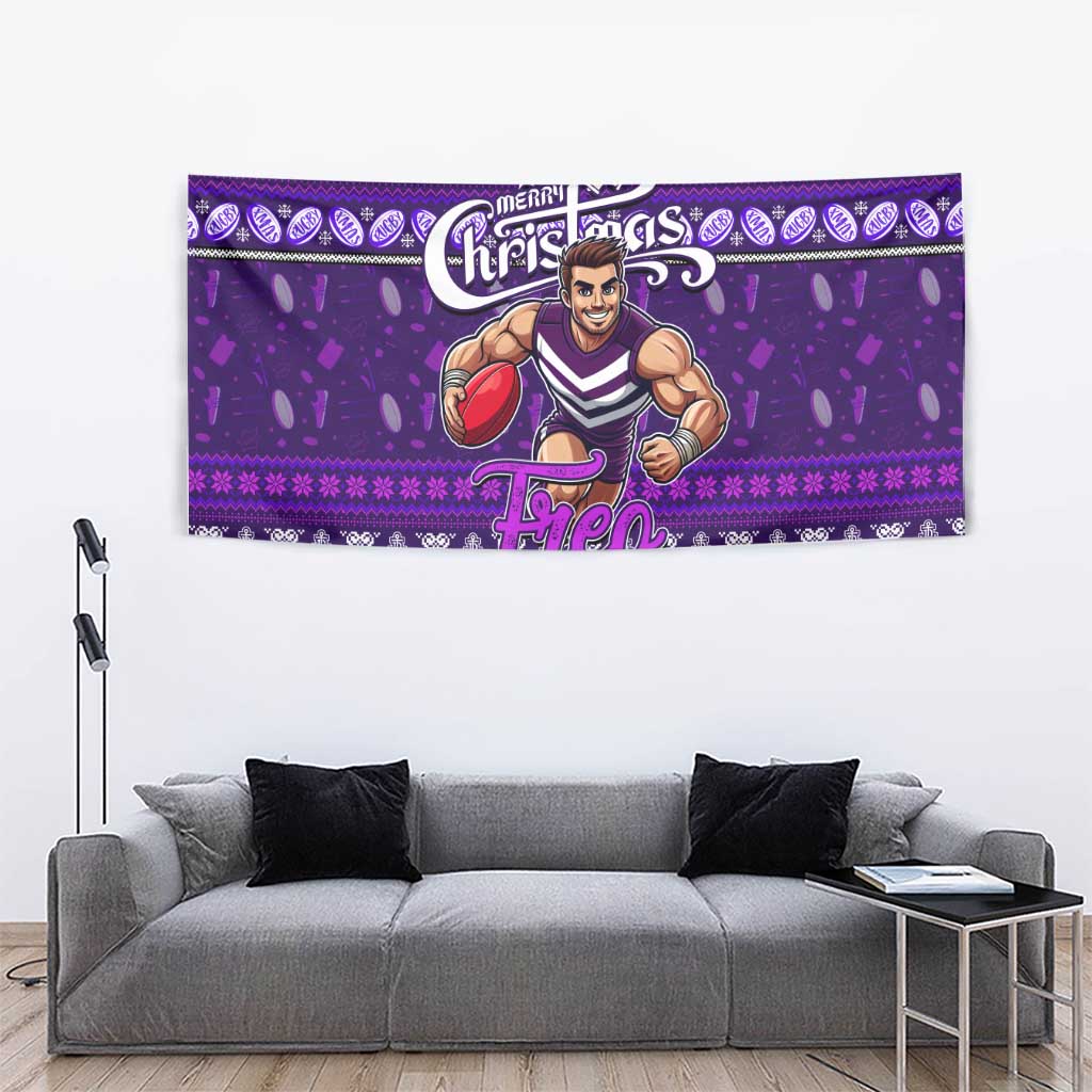 Freo Football Xmas Tapestry Australia AFL Mascot