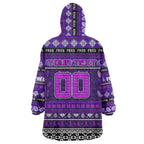 Personalized Freo Rugby Xmas Wearable Blanket Hoodie Australia AFL Mascot