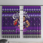 Freo Football Xmas Window Curtain Australia AFL Mascot