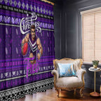 Freo Football Xmas Window Curtain Australia AFL Mascot