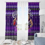 Freo Football Xmas Window Curtain Australia AFL Mascot