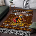Hawks Football Xmas Area Rug Australia AFL Mascot