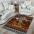 Hawks Football Xmas Area Rug Australia AFL Mascot