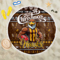 Hawks Football Xmas Beach Blanket Australia AFL Mascot