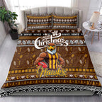 Hawks Football Xmas Bedding Set Australia AFL Mascot