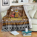 Hawks Football Xmas Blanket Australia AFL Mascot