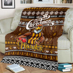 Hawks Football Xmas Blanket Australia AFL Mascot