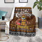 Hawks Football Xmas Blanket Australia AFL Mascot