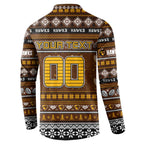Personalized Hawks Rugby Xmas Button Sweatshirt Australia AFL Mascot