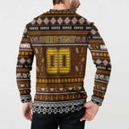 Personalized Hawks Rugby Xmas Button Sweatshirt Australia AFL Mascot