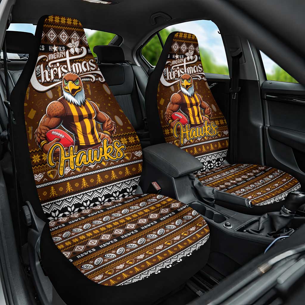 Hawks Football Xmas Car Seat Cover Australia AFL Mascot