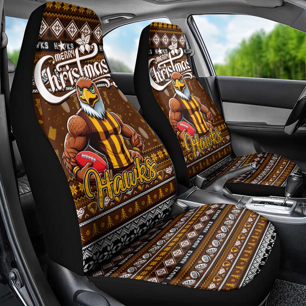 Hawks Football Xmas Car Seat Cover Australia AFL Mascot