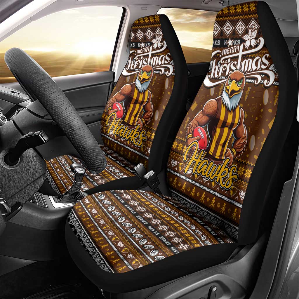 Hawks Football Xmas Car Seat Cover Australia AFL Mascot